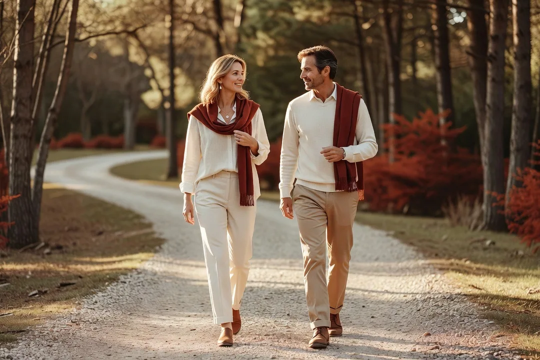 Une promenade en extérieur facilite souvent les conversations les plus sincères.